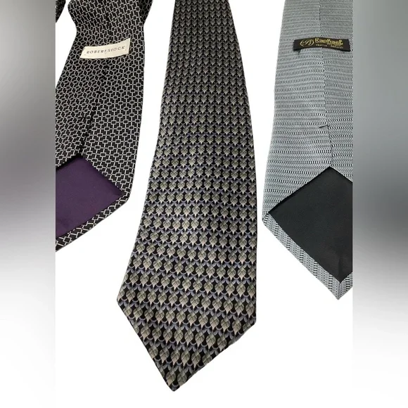 🛍️SALE🛍️ 100% Silk Neck Ties (Set of 5) - Picture 5 of 5